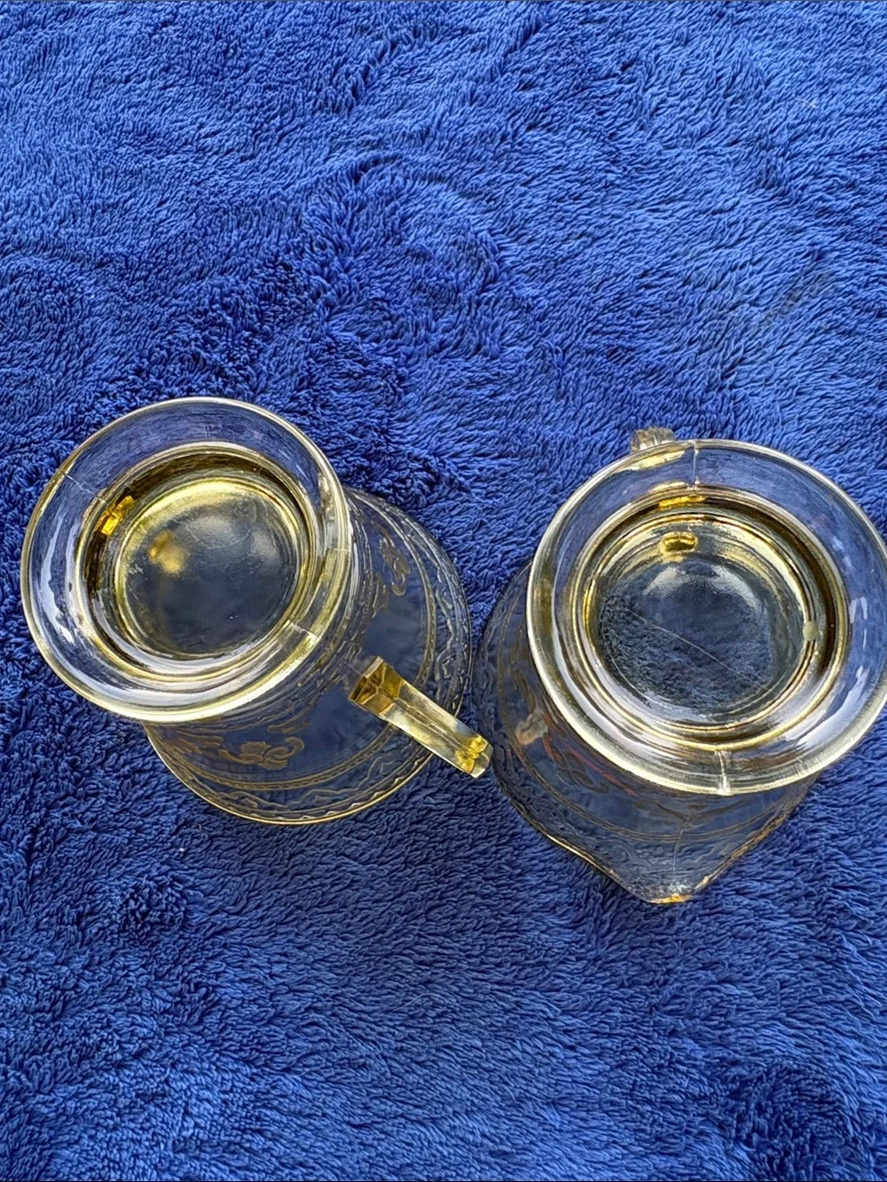 Federal Glass “Patrician” Pattern Sugar and Creamer Set